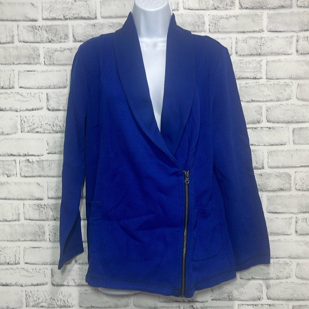 T by Talbots Asymmetrical Zip Petite Jacket NWT Medium Petite